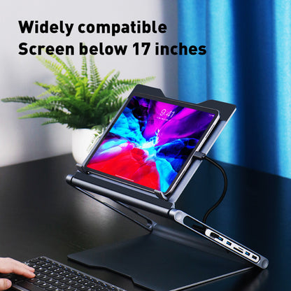 Laptop Stand With 8-in-1 Docking Station