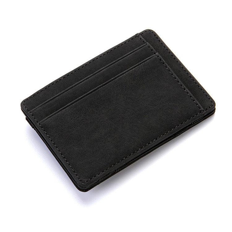 Trendy Magic Wallet Flip Card Holder Men's Lady's Wallet Zipper Coin Purse Short