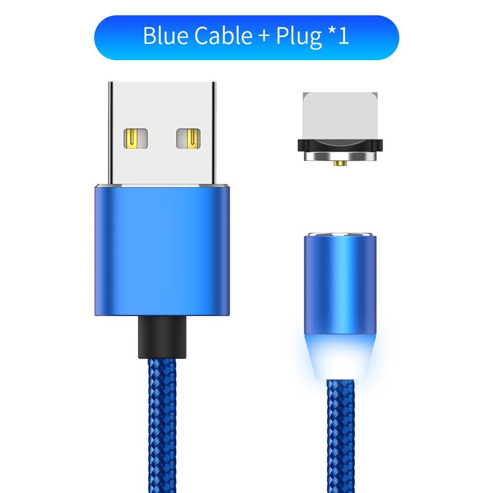 LED charging cable Compatible with Apple , YBD 1m magnetic LED charging cable