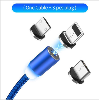 LED charging cable Compatible with Apple , YBD 1m magnetic LED charging cable