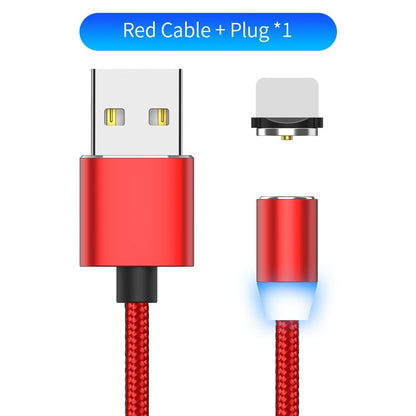 LED charging cable Compatible with Apple , YBD 1m magnetic LED charging cable