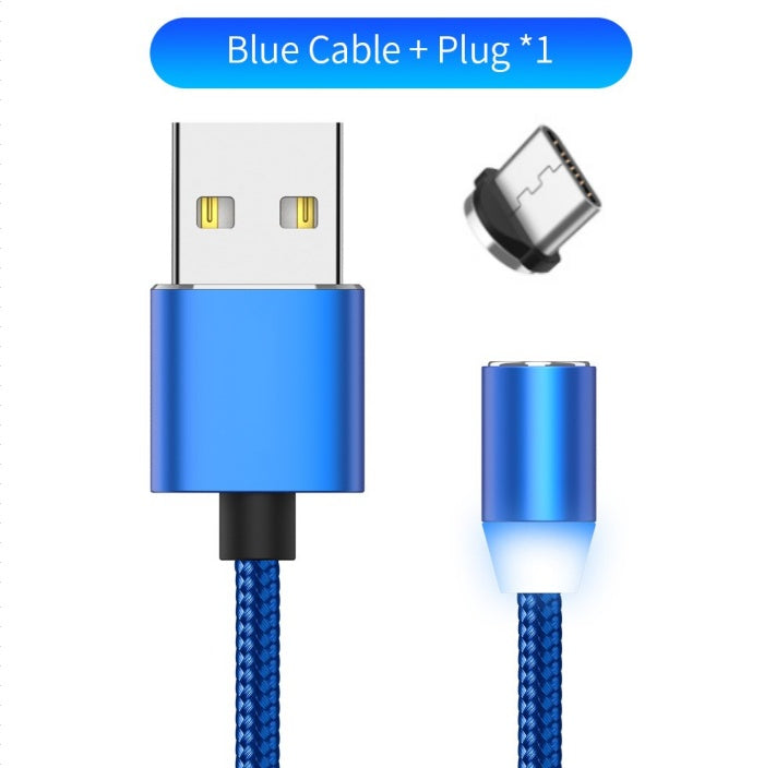 LED charging cable Compatible with Apple , YBD 1m magnetic LED charging cable