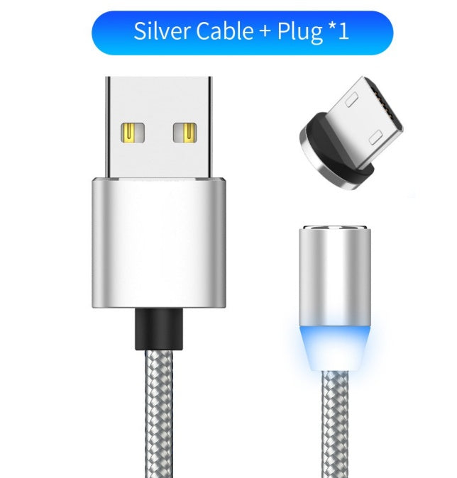 LED charging cable Compatible with Apple , YBD 1m magnetic LED charging cable