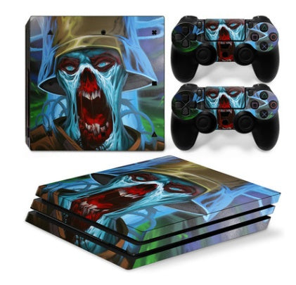 Eco Friendly Video Games Stickers For PS4 Pro game machine host Sticker Anti scraping geometric pattern sticker