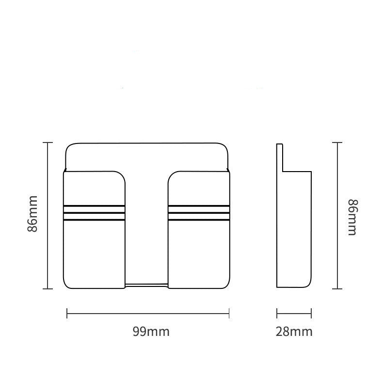 Mobile Phone Holder and Stands Charging Storage Rack Punch-free Sticky Storage Box