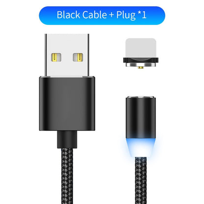 LED charging cable Compatible with Apple , YBD 1m magnetic LED charging cable