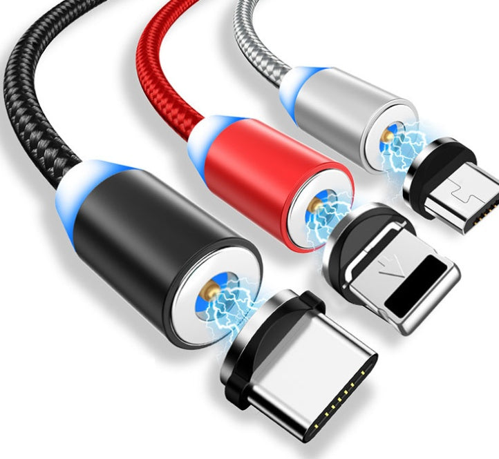 LED charging cable Compatible with Apple , YBD 1m magnetic LED charging cable