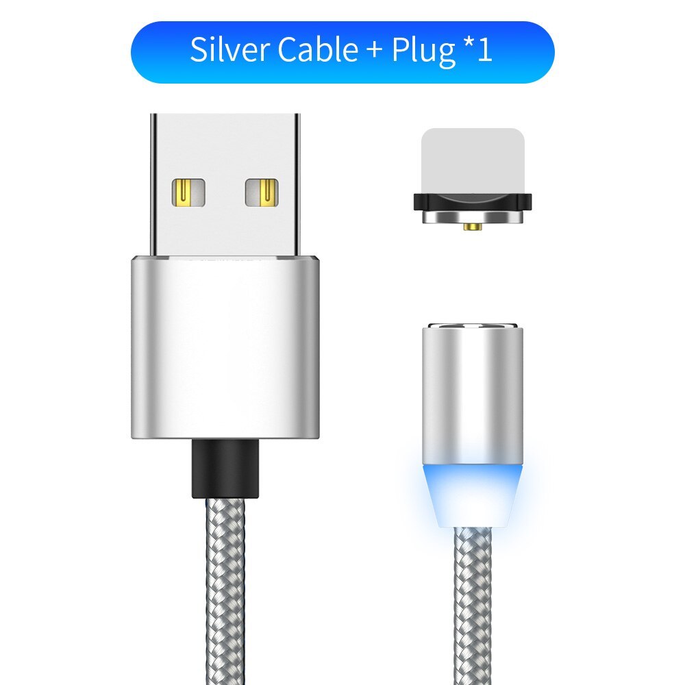 LED charging cable Compatible with Apple , YBD 1m magnetic LED charging cable