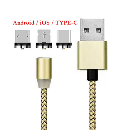 LED charging cable Compatible with Apple , YBD 1m magnetic LED charging cable