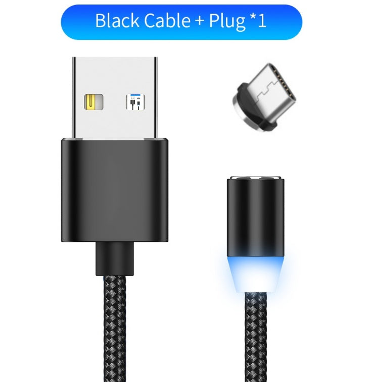 LED charging cable Compatible with Apple , YBD 1m magnetic LED charging cable