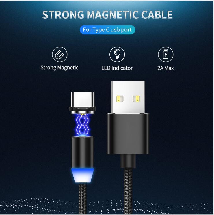 LED charging cable Compatible with Apple , YBD 1m magnetic LED charging cable