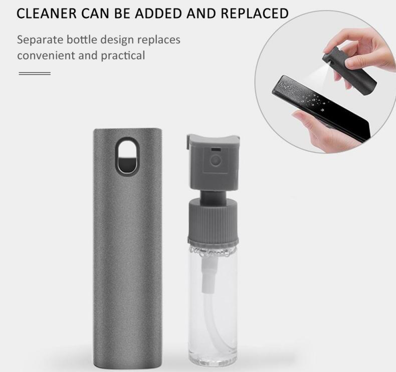 Screen Protectors 2 In 1 Phone and Computer Screen Cleaner Kit For Screen Dust Removal Microfiber Cloth Set