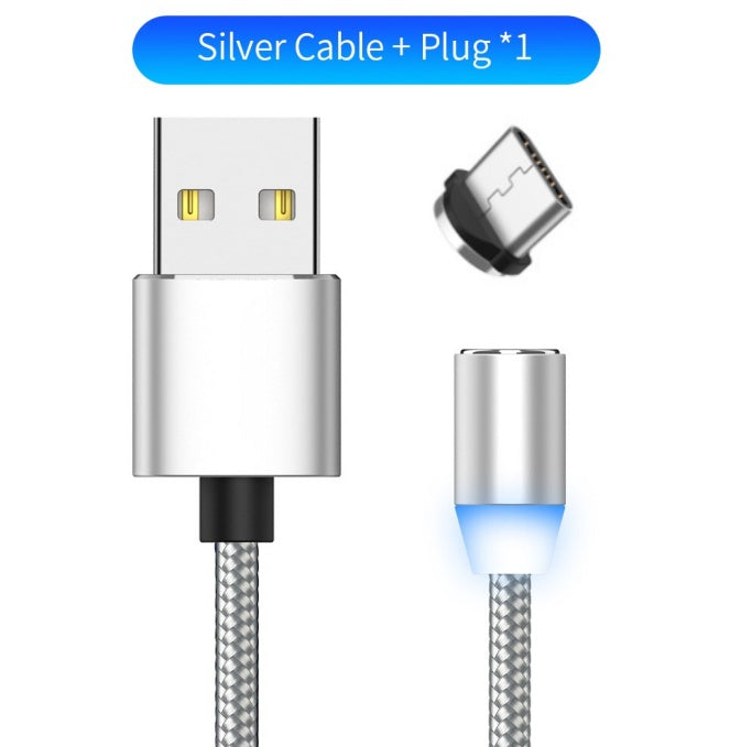 LED charging cable Compatible with Apple , YBD 1m magnetic LED charging cable