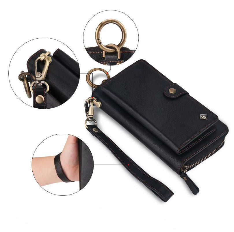 New Multi-function Mobile Phone Case Phone Shell Zipper Wallet Set Car Function Phone Case