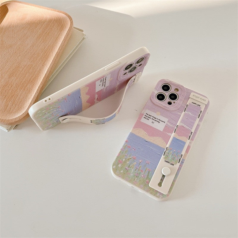 Landscape Oil Painting Wristband Bracket  Phone Case and Phone Cover