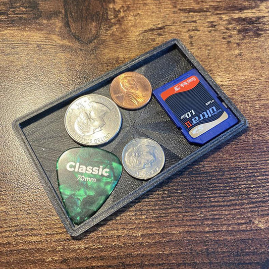 Wallet Card Holder Universal Aluminum Alloy Key Coin Tray Storage Box