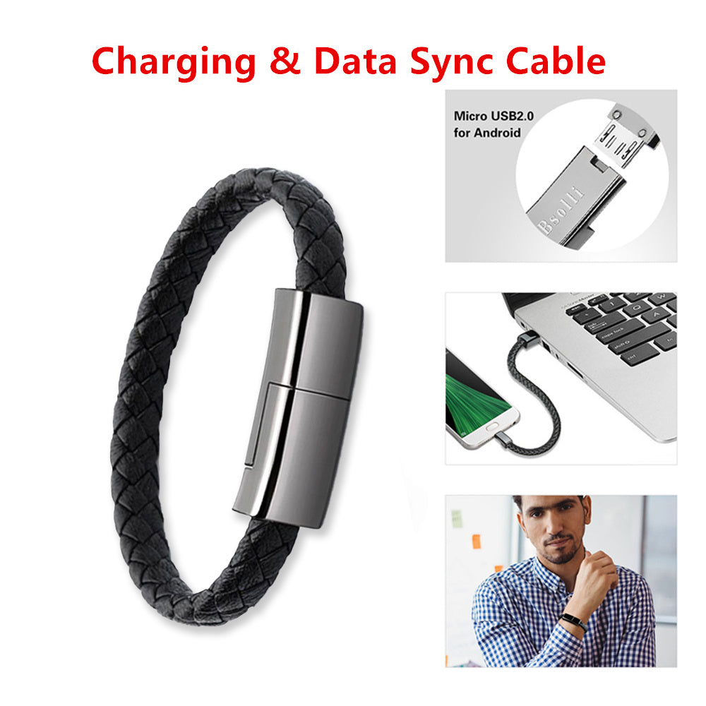 Bracelet Charger USB Charging Cable Data Charging Cord For IPhone14 13 Max USB C Cable For Phone Micro Cable For Laptop