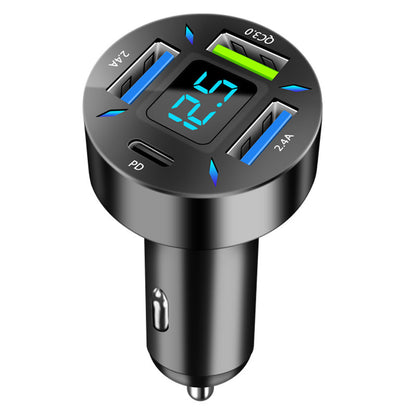 Cable For Car Charger Quick Universal Transfer Plug Multi-function Car Charger USB4 Port